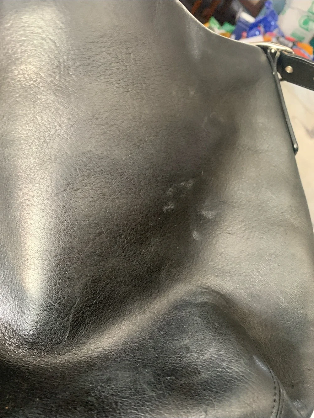 Coach Black Leather Hobo Shoulder Bag